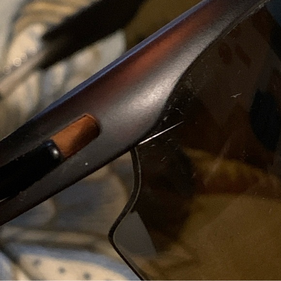 Suncloud Momentum Polaroid Sunglasses Rimless Brown Tortoise Wrap-around - Picture 7 of 9